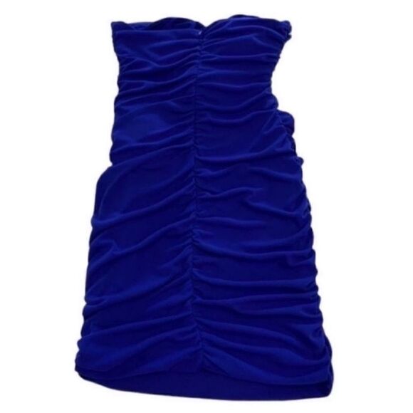 Zara Strapless Purple/Blue Dress(Size Large) - Picture 8 of 9